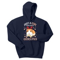 Just A Girl Who Loves Guinea Pigs Lover Mom Girl Cavy Kids Hoodie