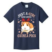 Just A Girl Who Loves Guinea Pigs Lover Mom Girl Cavy Kids T-Shirt