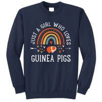 Just A Girl Who Loves Guinea Pigs Rainbow Gifts Cavy Lover Sweatshirt