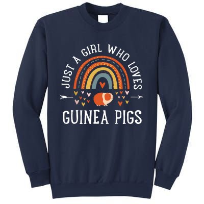 Just A Girl Who Loves Guinea Pigs Rainbow Gifts Cavy Lover Sweatshirt