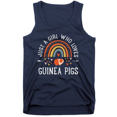 Just A Girl Who Loves Guinea Pigs Rainbow Gifts Cavy Lover Tank Top