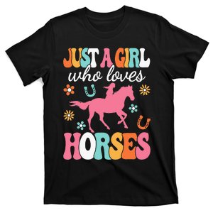 Just A Girl Who Loves Horses Horse Lover T-Shirt