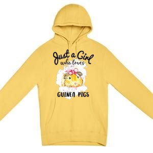 Just A Girl Who Loves Guinea Pigs Shirts Animal Lover Gift Premium Pullover Hoodie