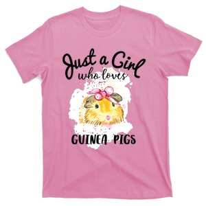 Just A Girl Who Loves Guinea Pigs Shirts Animal Lover Gift T-Shirt