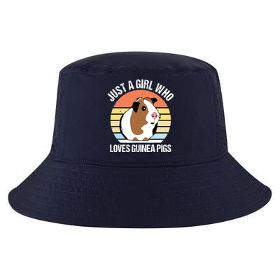 Just A Girl Who Loves Guinea Pigs Vintage Guinea Pig Cool Comfort Performance Bucket Hat