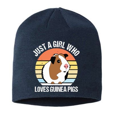 Just A Girl Who Loves Guinea Pigs Vintage Guinea Pig Sustainable Beanie