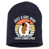 Just A Girl Who Loves Guinea Pigs Vintage Guinea Pig Short Acrylic Beanie