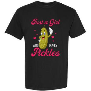 Just A Girl Who Loves Pickles Vegan Garment-Dyed Heavyweight T-Shirt