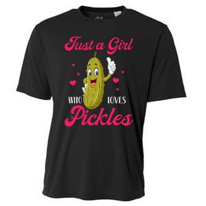 Just A Girl Who Loves Pickles Vegan Cooling Performance Crew T-Shirt