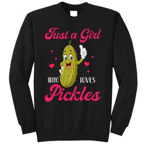 Just A Girl Who Loves Pickles Vegan Sweatshirt