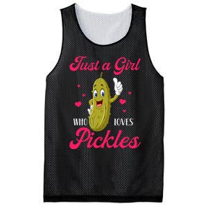 Just A Girl Who Loves Pickles Vegan Mesh Reversible Basketball Jersey Tank