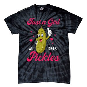 Just A Girl Who Loves Pickles Vegan Tie-Dye T-Shirt