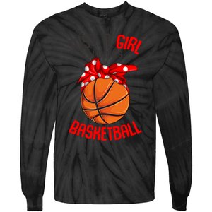 Just a Girl who Loves Basketball Girl Girl Tie-Dye Long Sleeve Shirt