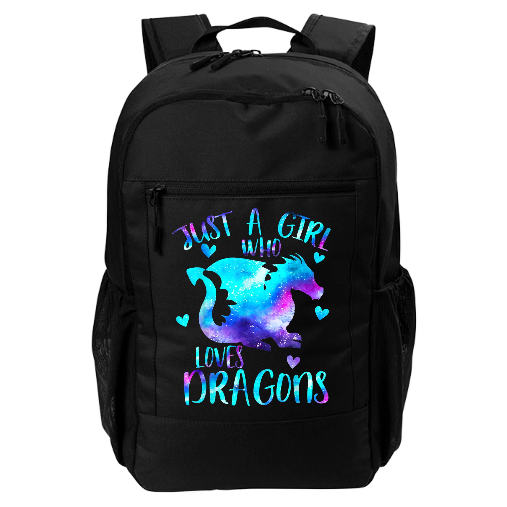 Just A Girl Who Loves Dragons Galaxy Space Dragon Cute Gift For Girls Backpack