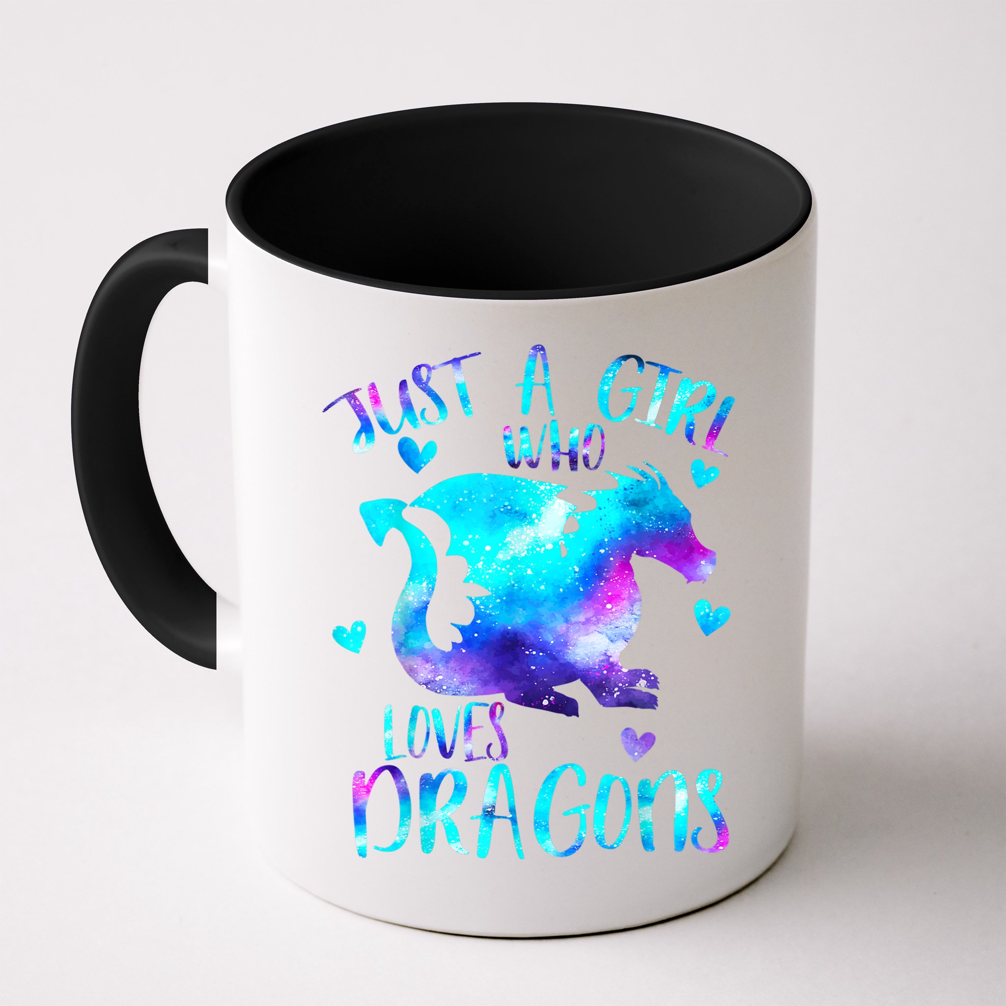 Just A Girl Who Loves Dragons Galaxy Space Dragon Cute Gift For Girls Mug