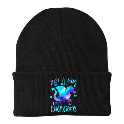 Just A Girl Who Loves Dragons Galaxy Space Dragon Cute Gift For Girls Beanie