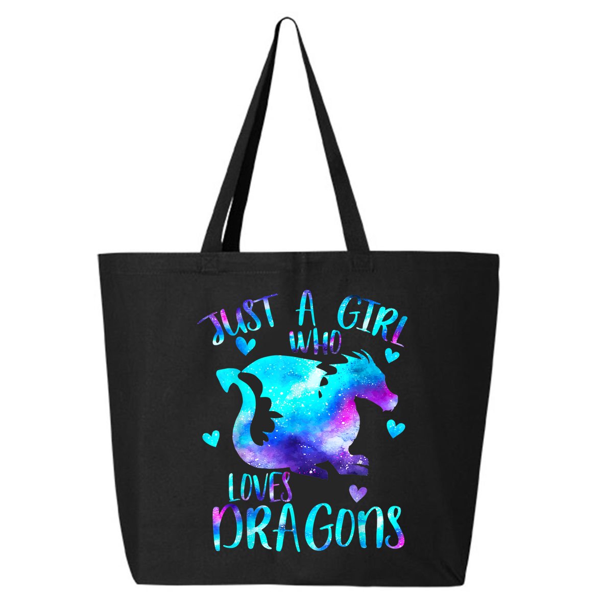 Just A Girl Who Loves Dragons Galaxy Space Dragon Cute Gift For Girls 25L Jumbo Tote