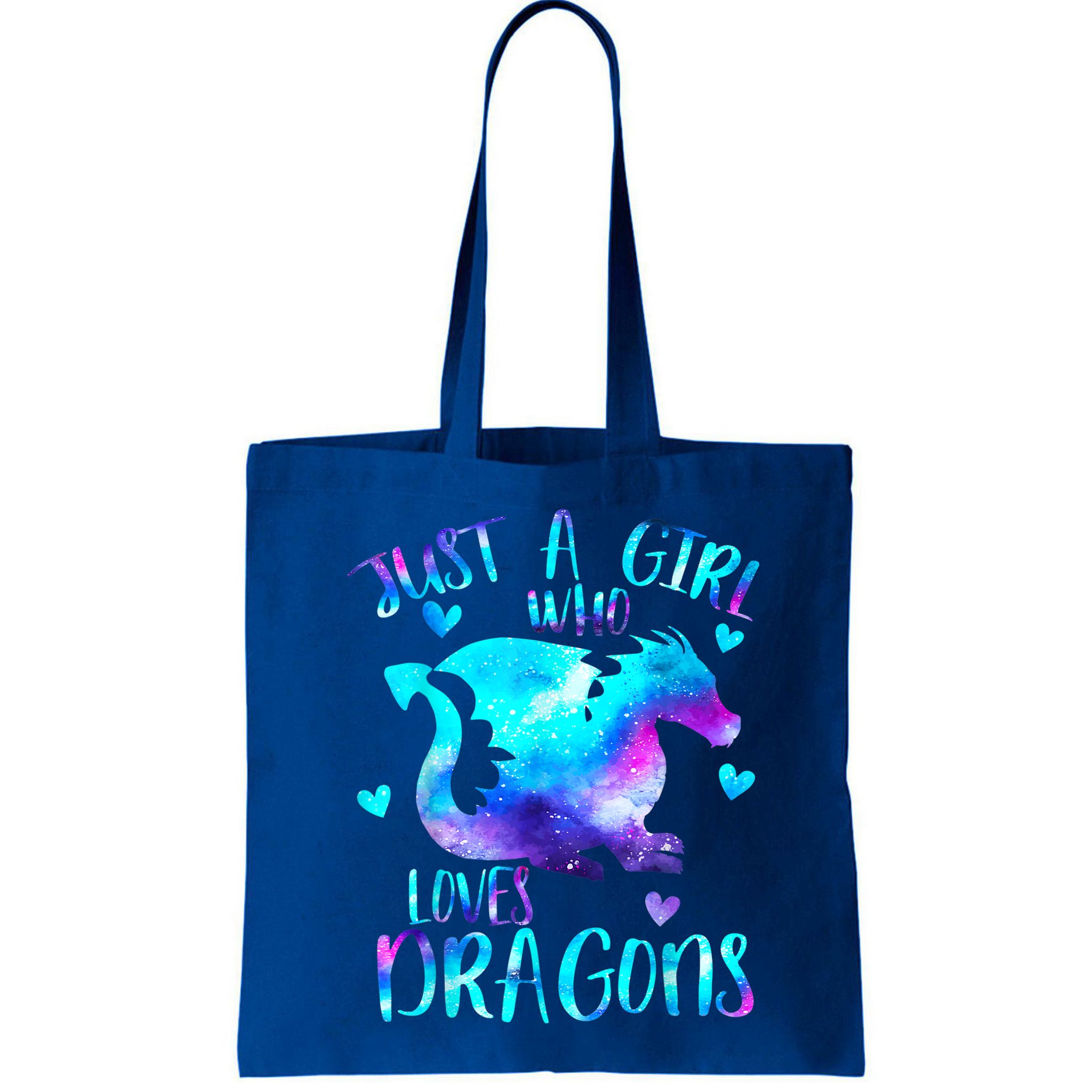 Just A Girl Who Loves Dragons Galaxy Space Dragon Cute Gift For Girls Bag