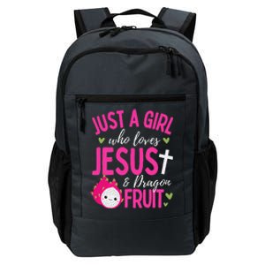 Just A Girl Who Loves Jesus And Dragon Fruit Christian Kawai Daily Commute Backpack