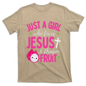 Just A Girl Who Loves Jesus And Dragon Fruit Christian Kawai T-Shirt