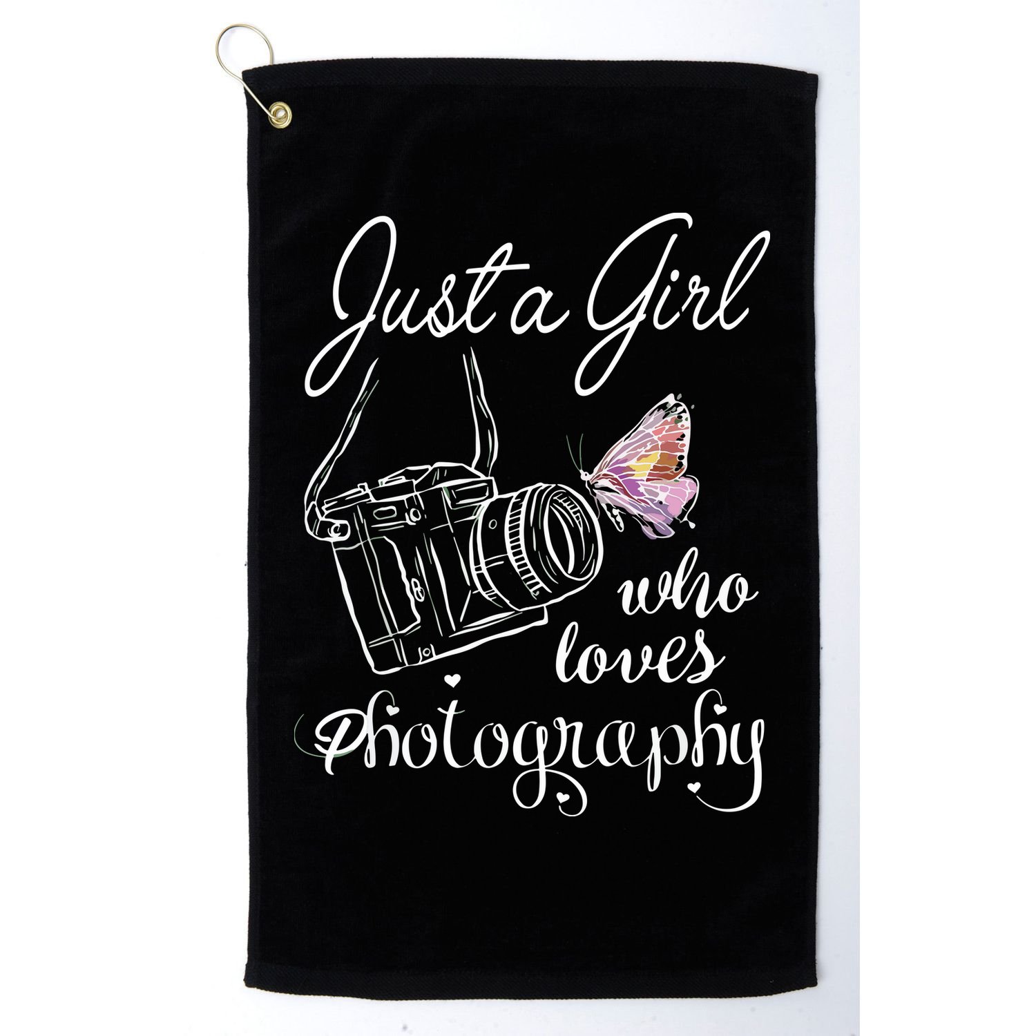 Just A Girl Who Loves Photography Photographer Gift Golf Towel