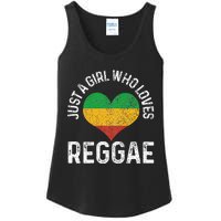 Just A Girl Who Loves Reggae Music Rastafari Rasta Gift Ladies Essential Tank