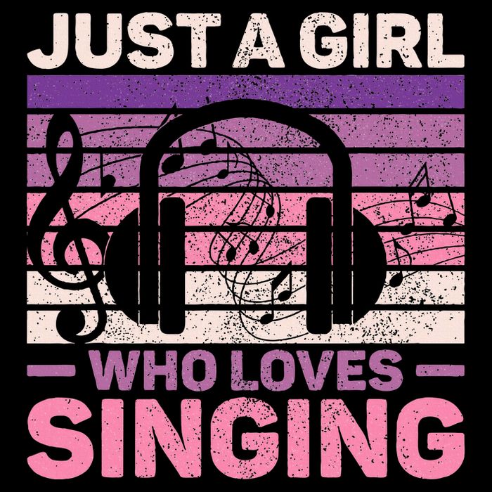 Just A Girl Who Loves Singing Women Music Lovers Singer Button