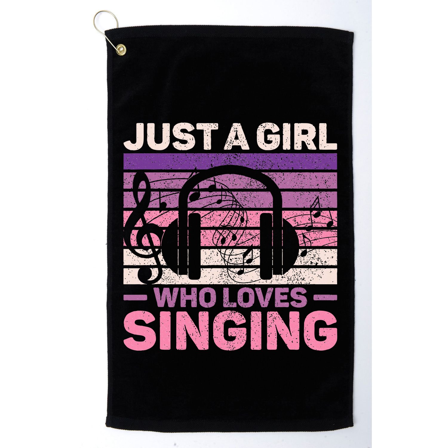 Just A Girl Who Loves Singing Women Music Lovers Singer Golf Towel