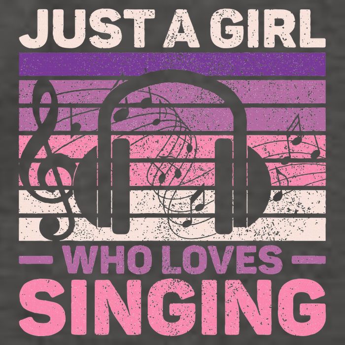 Just A Girl Who Loves Singing Women Music Lovers Singer Vector Backpack