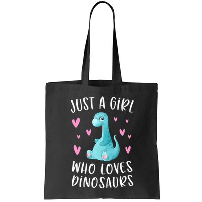 Just A Girl Who Loves Dinosaurs Cute Dinosaur Dino Lover Bag