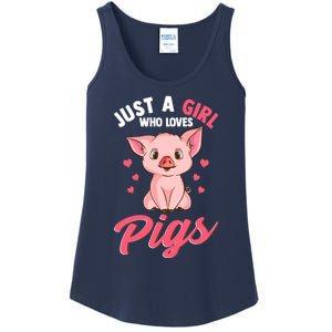 Just A Girl Who Loves Pigs Hog Lover Cute Farmer Women Gift Ladies Essential Tank