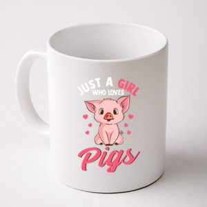 Just A Girl Who Loves Pigs Hog Lover Cute Farmer Women Gift Coffee Mug