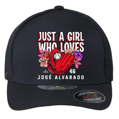 Just A Girl Who Loves Josealvarado Philadelphia Flexfit Unipanel Trucker Cap