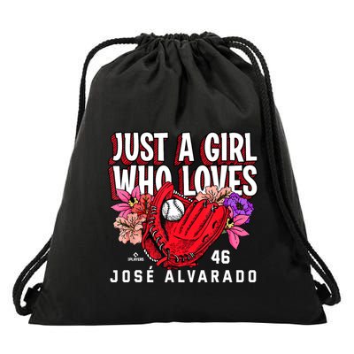 Just A Girl Who Loves Josealvarado Philadelphia Drawstring Bag