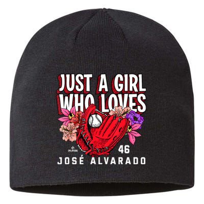 Just A Girl Who Loves Josealvarado Philadelphia Sustainable Beanie