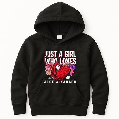 Just A Girl Who Loves Josealvarado Philadelphia Kids Hoodie