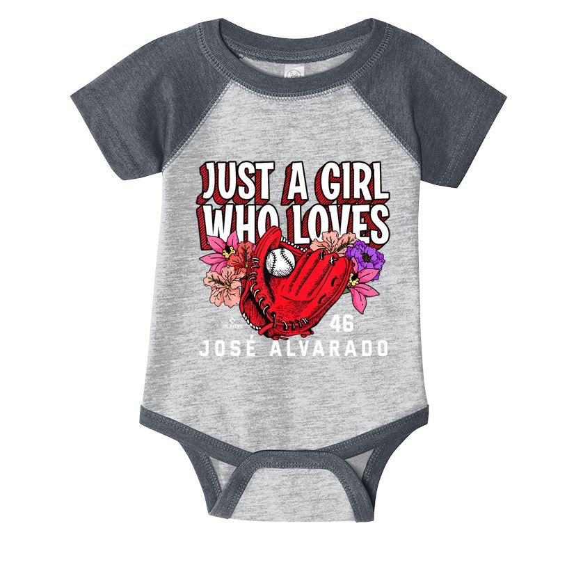 Just A Girl Who Loves Josealvarado Philadelphia Infant Baby Jersey Bodysuit