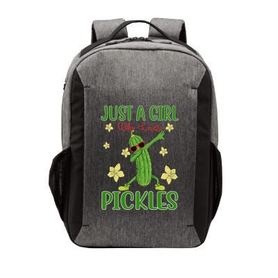 Just A Girl Who Loves Pickles Gift Pickle Cucumber Dabbing Vector Backpack