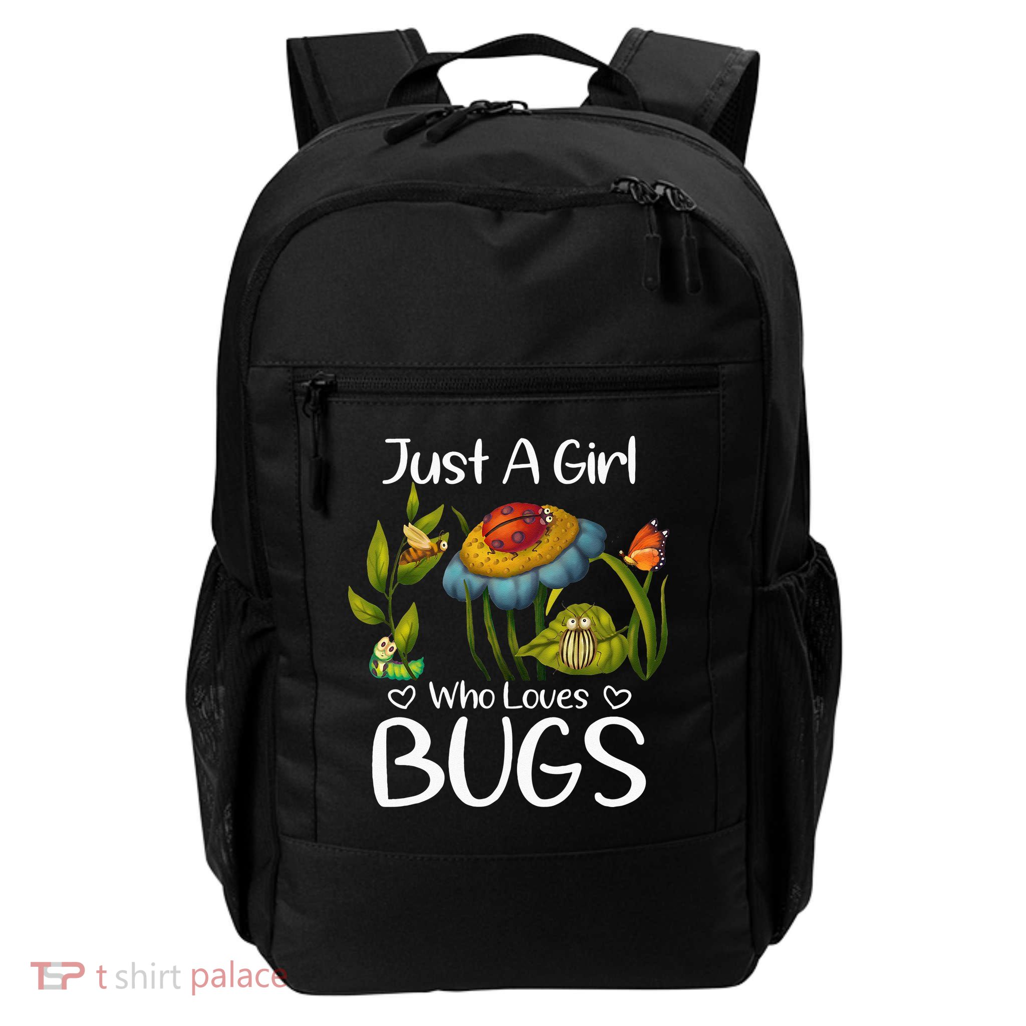 Just A Girl Who Loves Bugs Gift For Bugs Catcher Daily Commute Backpack