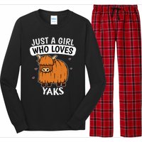 Just A Girl Who Loves Yaks Cute Bull Yak Costume Long Sleeve Pajama Set