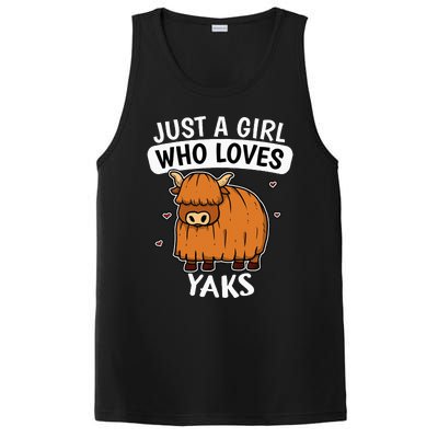 Just A Girl Who Loves Yaks Cute Bull Yak Costume PosiCharge Competitor Tank