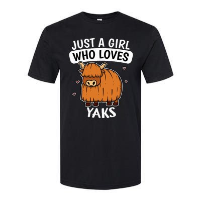 Just A Girl Who Loves Yaks Cute Bull Yak Costume Softstyle CVC T-Shirt