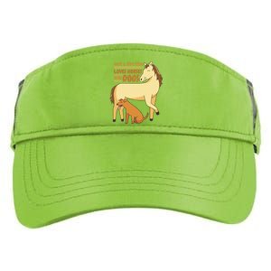 Just A Girl Who Loves Horses And Dogs Adult Drive Performance Visor