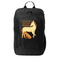 Just A Girl Who Loves Horses And Dogs City Backpack