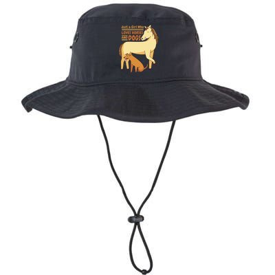 Just A Girl Who Loves Horses And Dogs Legacy Cool Fit Booney Bucket Hat