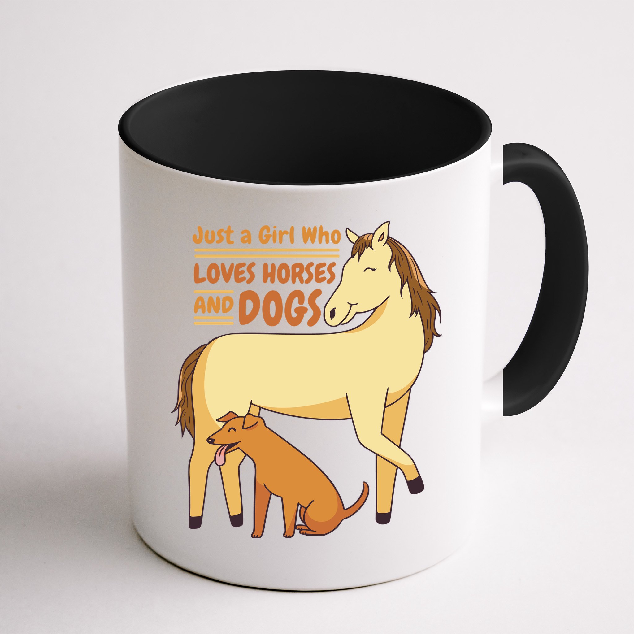 Just A Girl Who Loves Horses And Dogs Mug