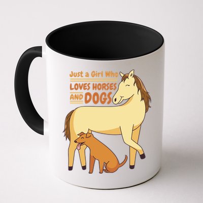 Just A Girl Who Loves Horses And Dogs Mug