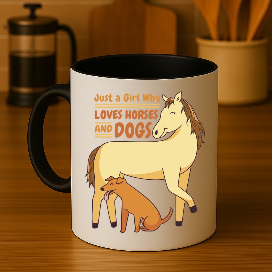 Just A Girl Who Loves Horses And Dogs Mug