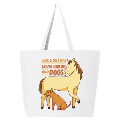 Just A Girl Who Loves Horses And Dogs 25L Jumbo Tote