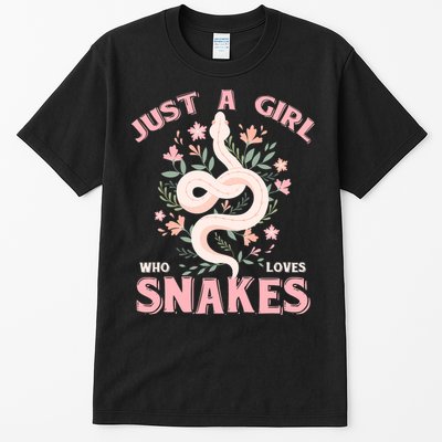 Just A Girl Who Loves Snakes Tall T-Shirt